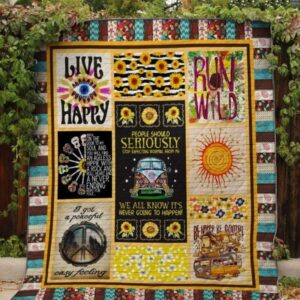 Hippie Quilt Blanket Ver 16  Quilt